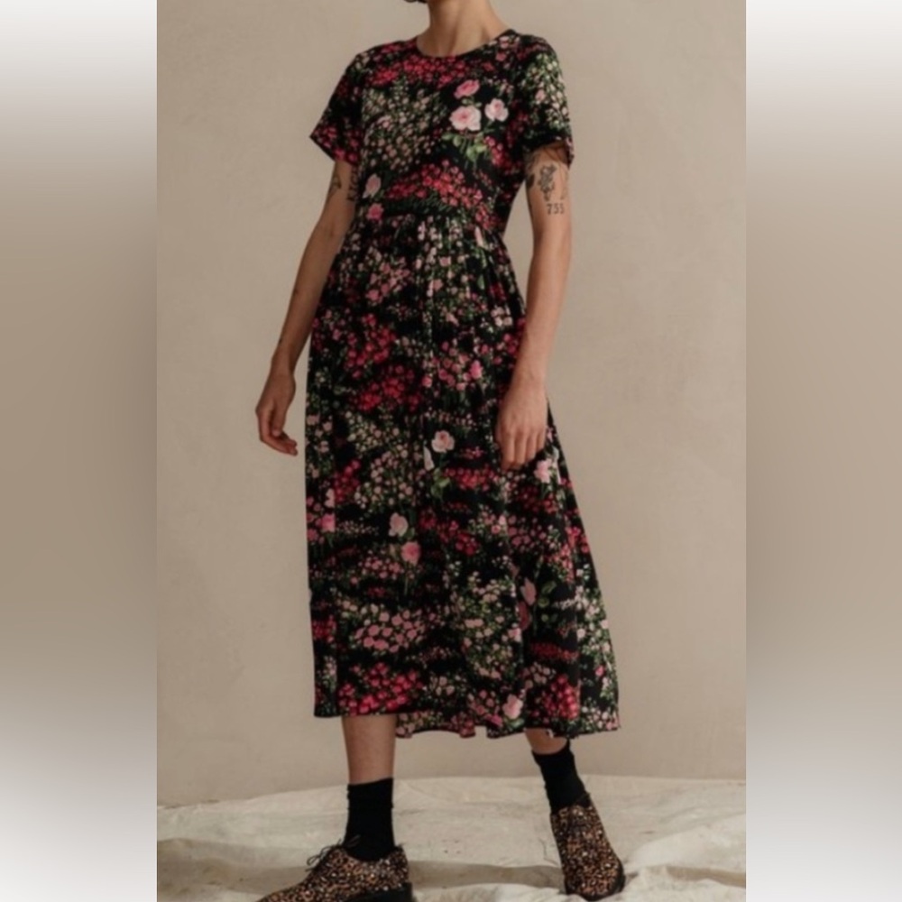 NO.6 dress Maeve black English garden size 3